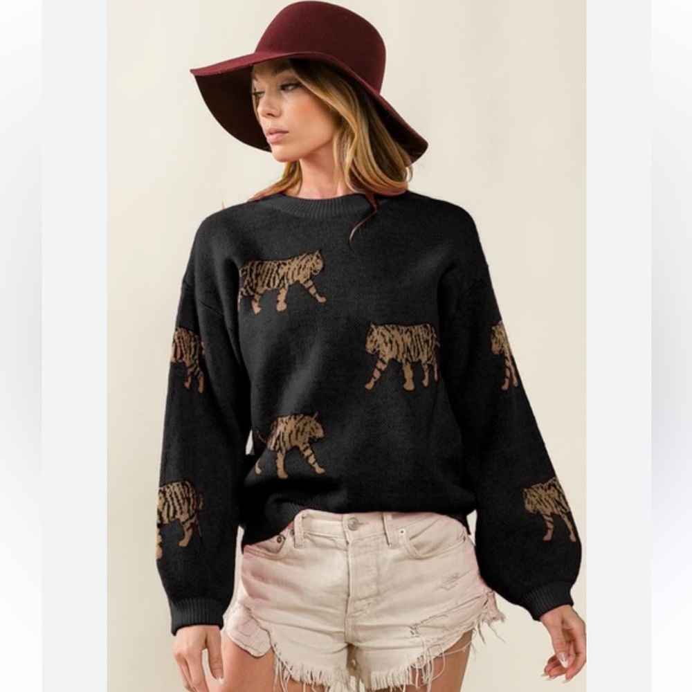 Black Tiger sweater - only worn one time